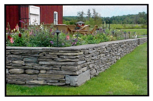 Dry Stack Garden Wall