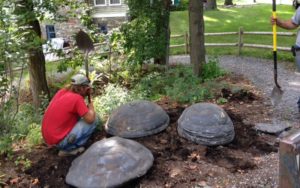 Trumansburg, NY - "Turtle" Stone Installation